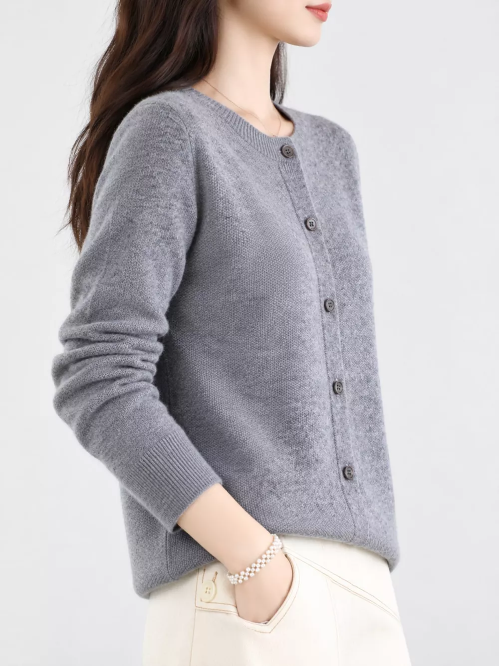 Button-Down Long Sleeve Cardigan, image 55