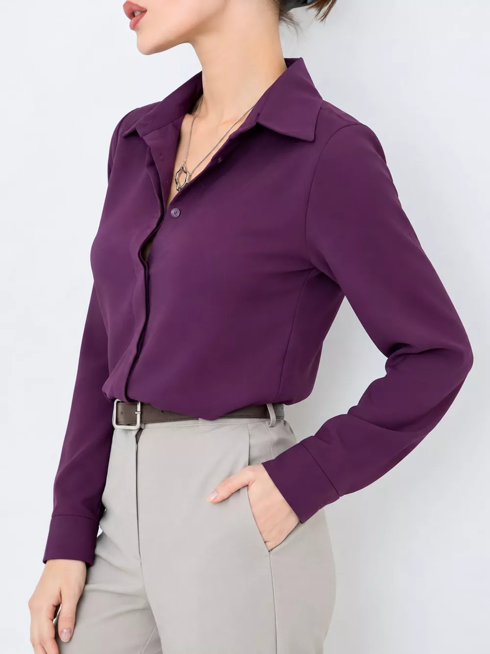 Button Up Long-Sleeve Shirt, image 92