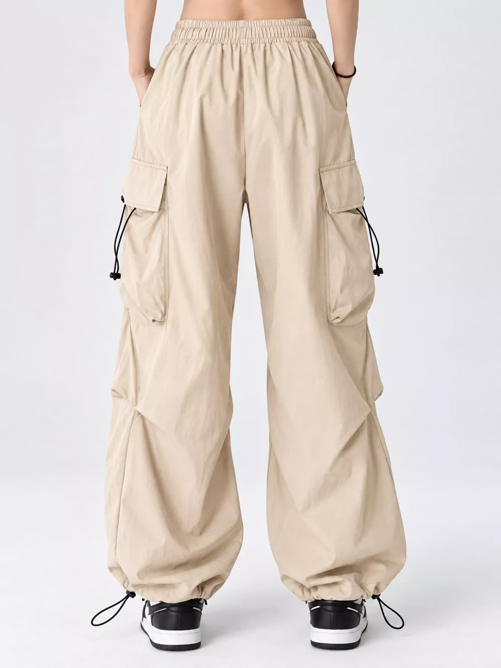 Full Size Drawstring Cargo Pants Plus Size, image 7