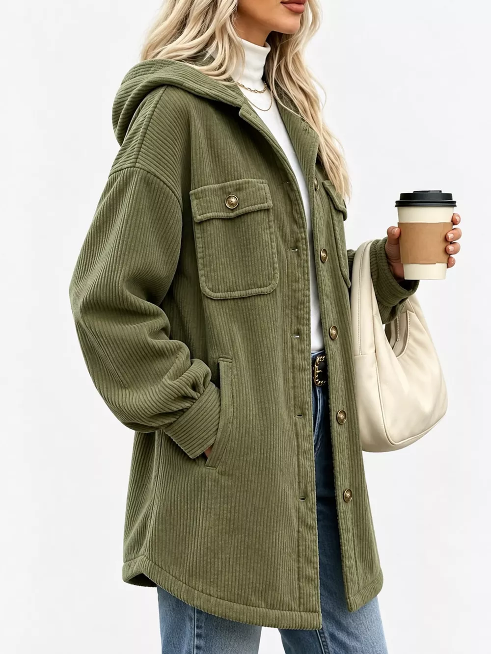 Corduroy Button-Down Outerwear, image 13