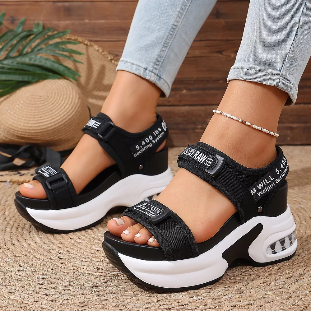 Open Toe Wedge Sandals, image 4