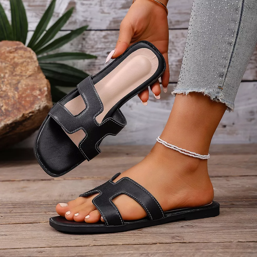 Open Toe Flats Sandals, image 3