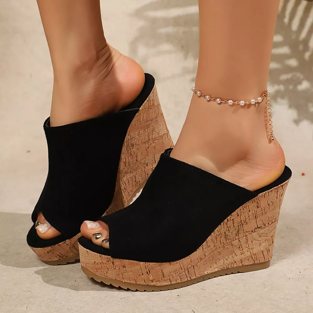 Open Toe Wedge Sandals, image 3
