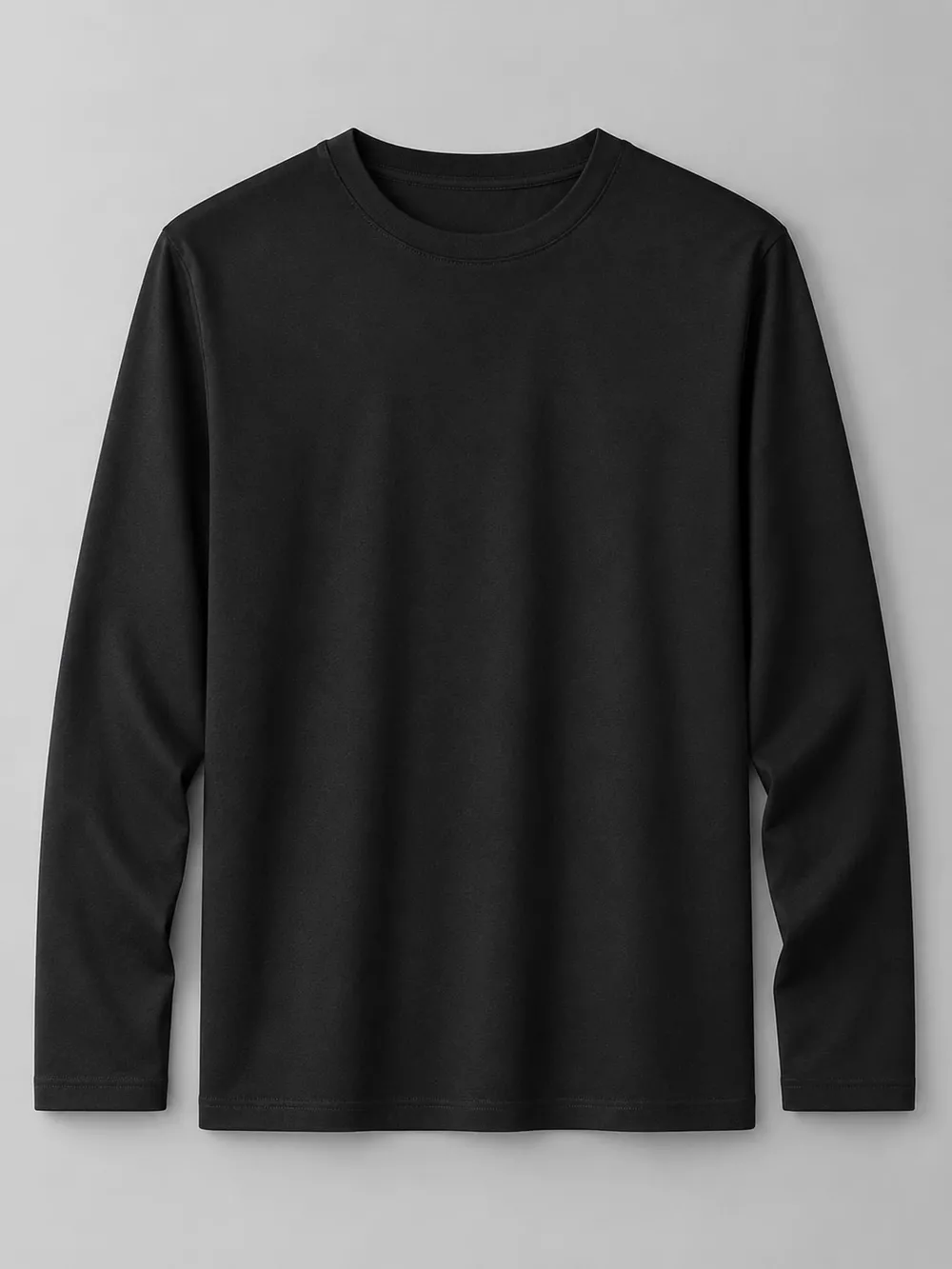 Men's Plus Size Round Neck Long Sleeve T-Shirt, image 12