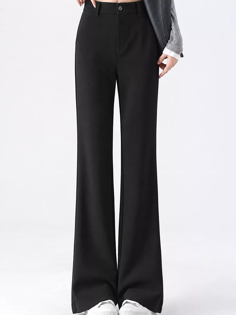 Full Size High-Waisted Slim-Fit Straight-Leg Pants Plus Size, image 15
