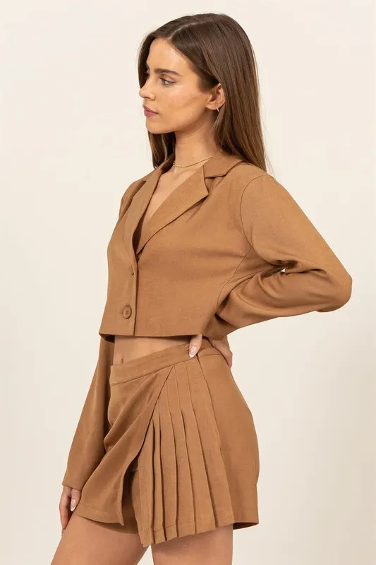 Cropped Button-Down Blazer, image 2
