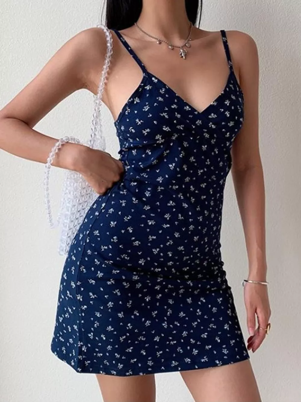 Spaghetti Strap Mini Dress, image 2