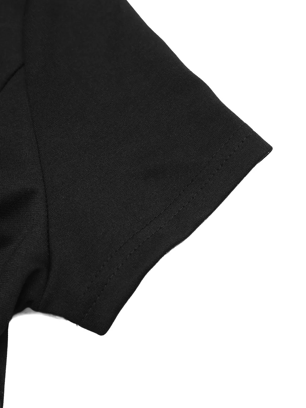 Bead Collar Short Sleeve Mini Dress, image 9