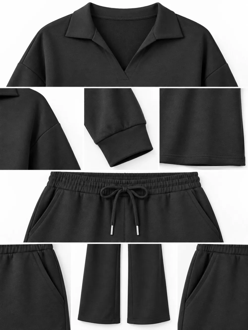 Dropped Shoulder Top and Pants Set, image 10