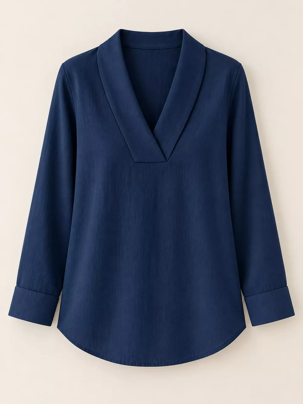 Full Size V-Neck Long Sleeve Blouse Plus Size, image 15