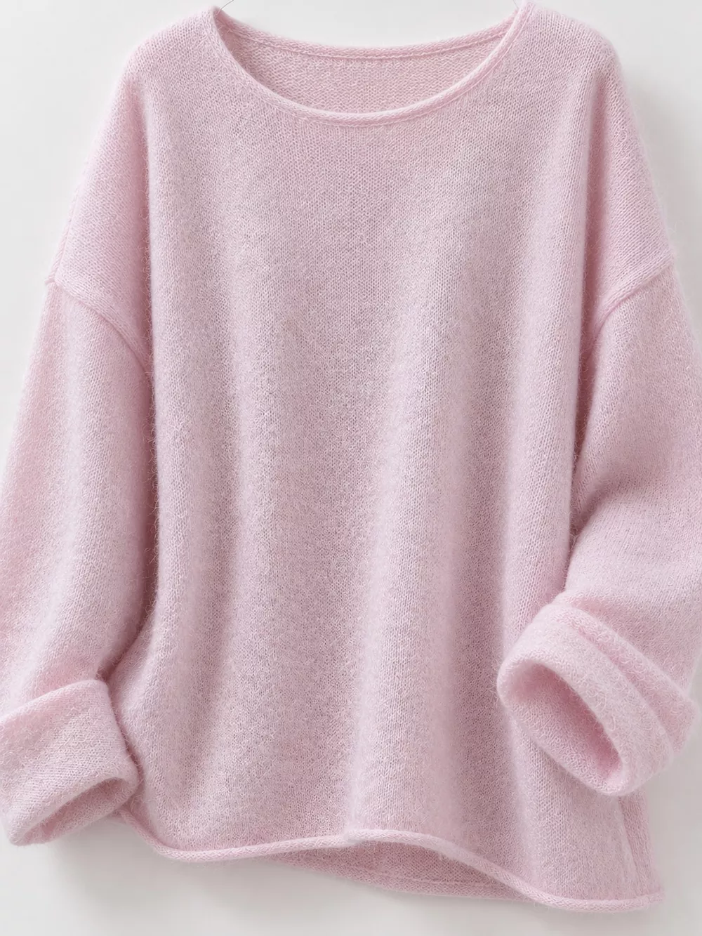 Round Neck Dropped Shoulder Sweater, image 12