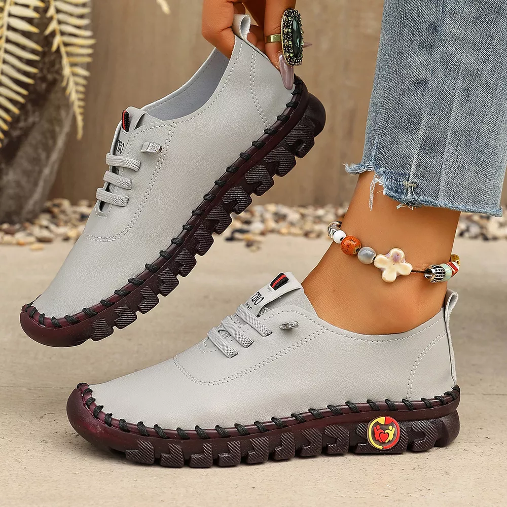 Round Toe Lace Up Sneakers, image 7