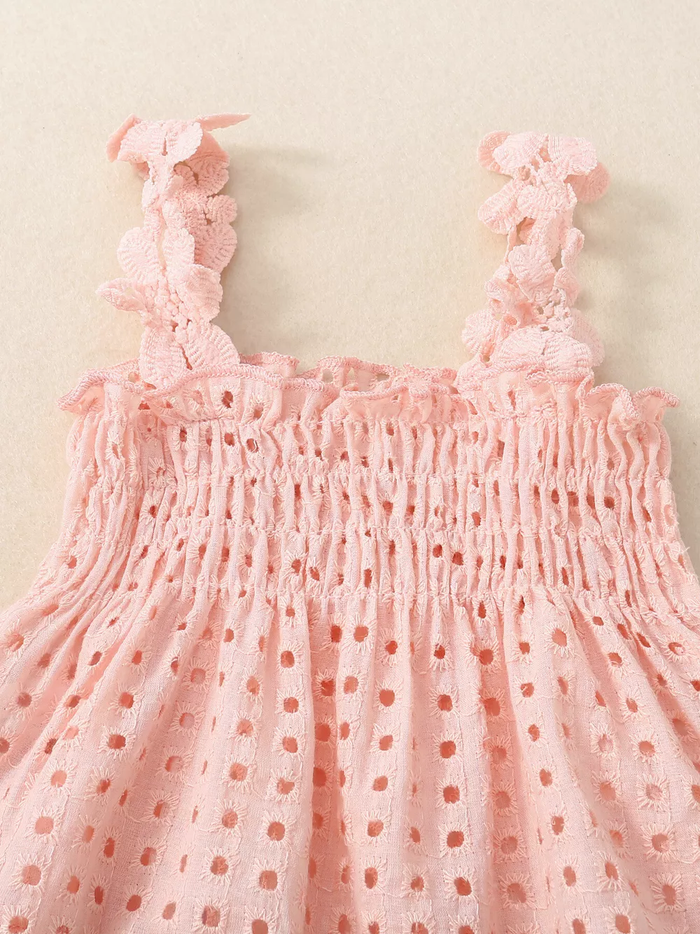 Children's Eyelet Smocked Tank Top and Ruffled Bloomers Set, image 6