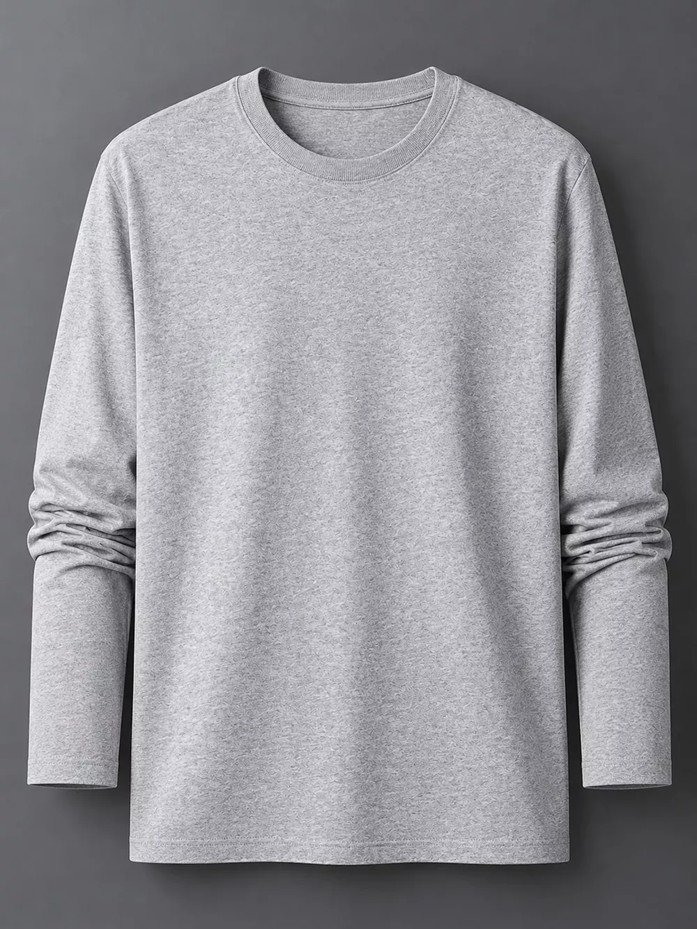 Men's Plus Size Round Neck Long Sleeve T-Shirt, image 19