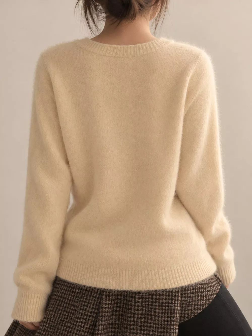 Crew Neck Button-Down Knit Cardigan, image 37