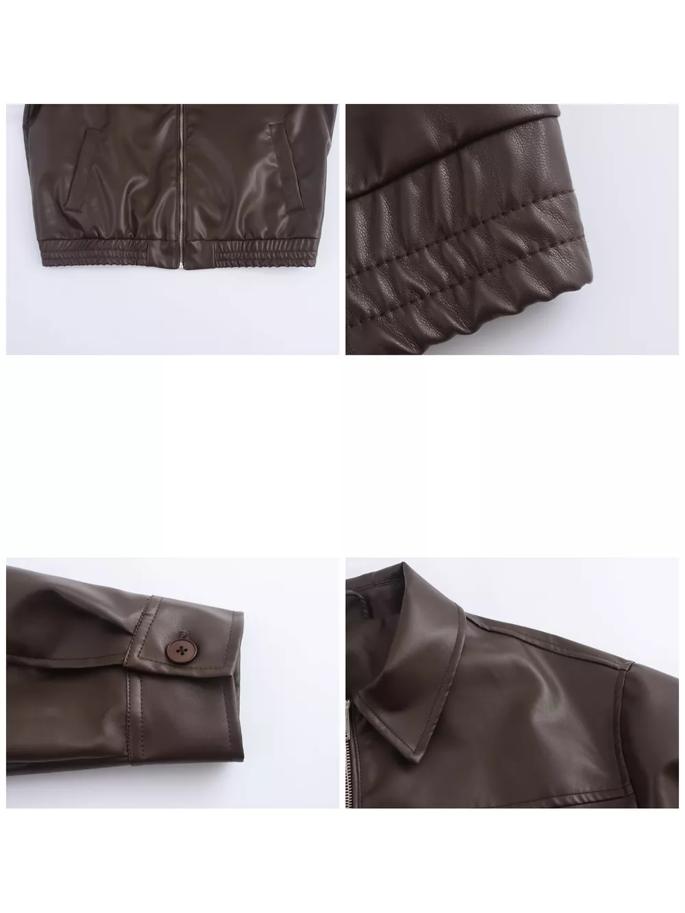 Zip Up Dropped Shoulder Jacket, image 8