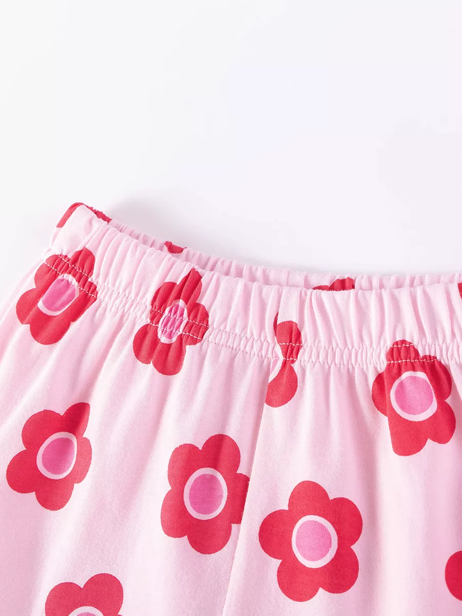 Children's Ladybug Graphic Short Sleeve Top and Shorts Set, image 5