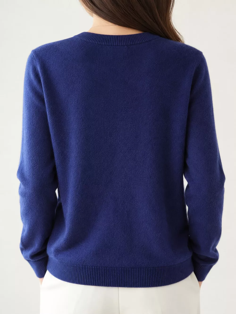 Classic Crew Neck Knit Cardigan, image 52