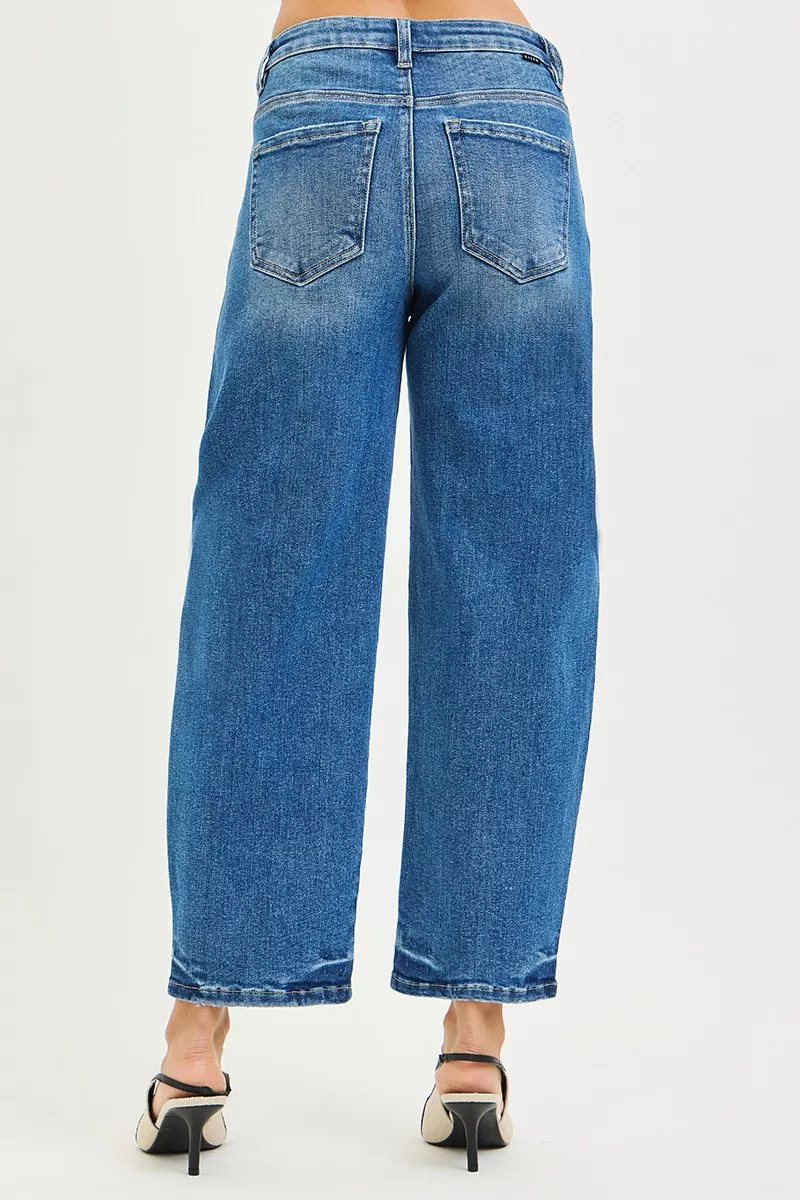 Slouchy Cropped Barrel Jeans, image 5