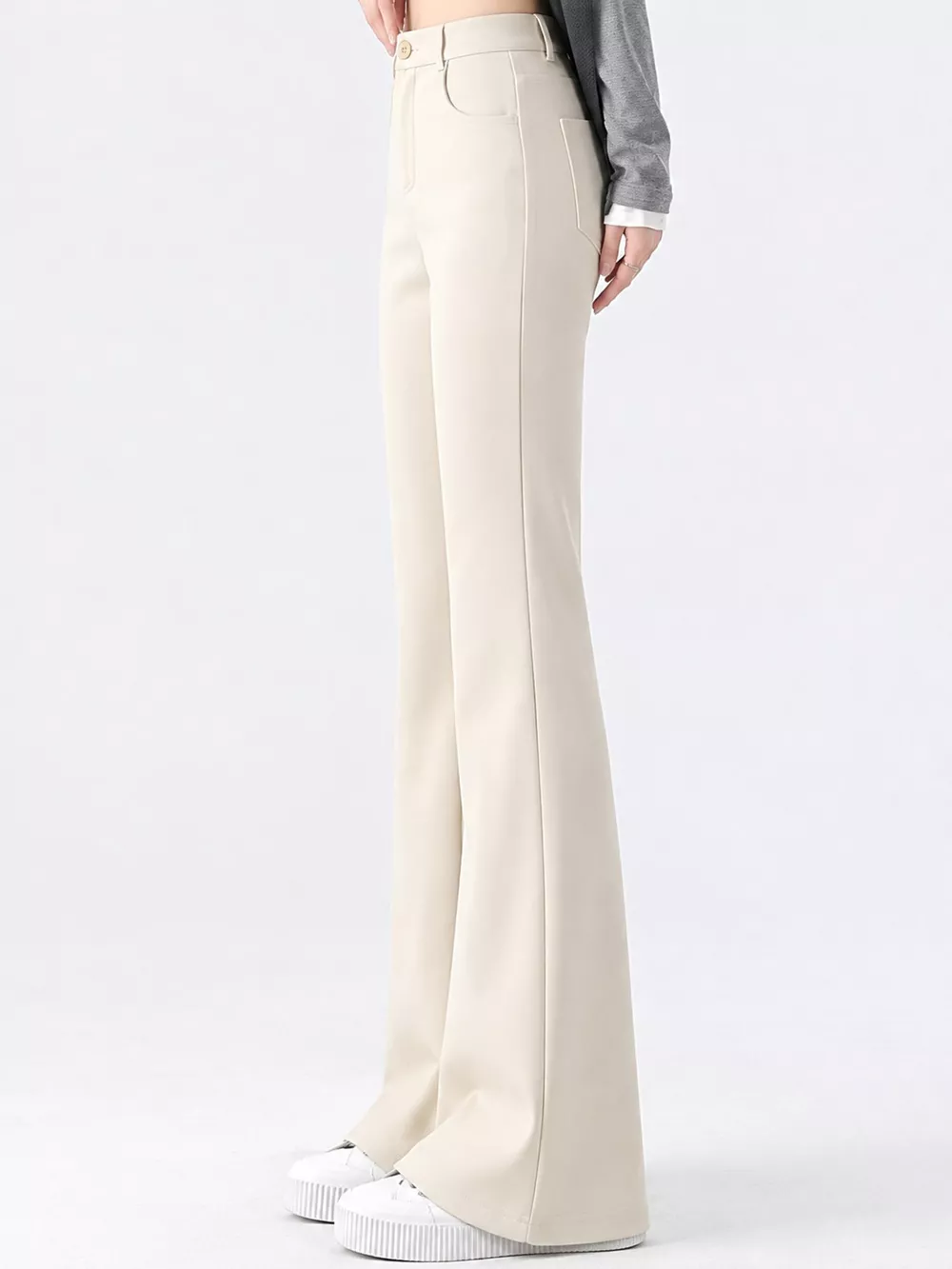 Full Size High-Waisted Slim-Fit Straight-Leg Pants Plus Size, image 33