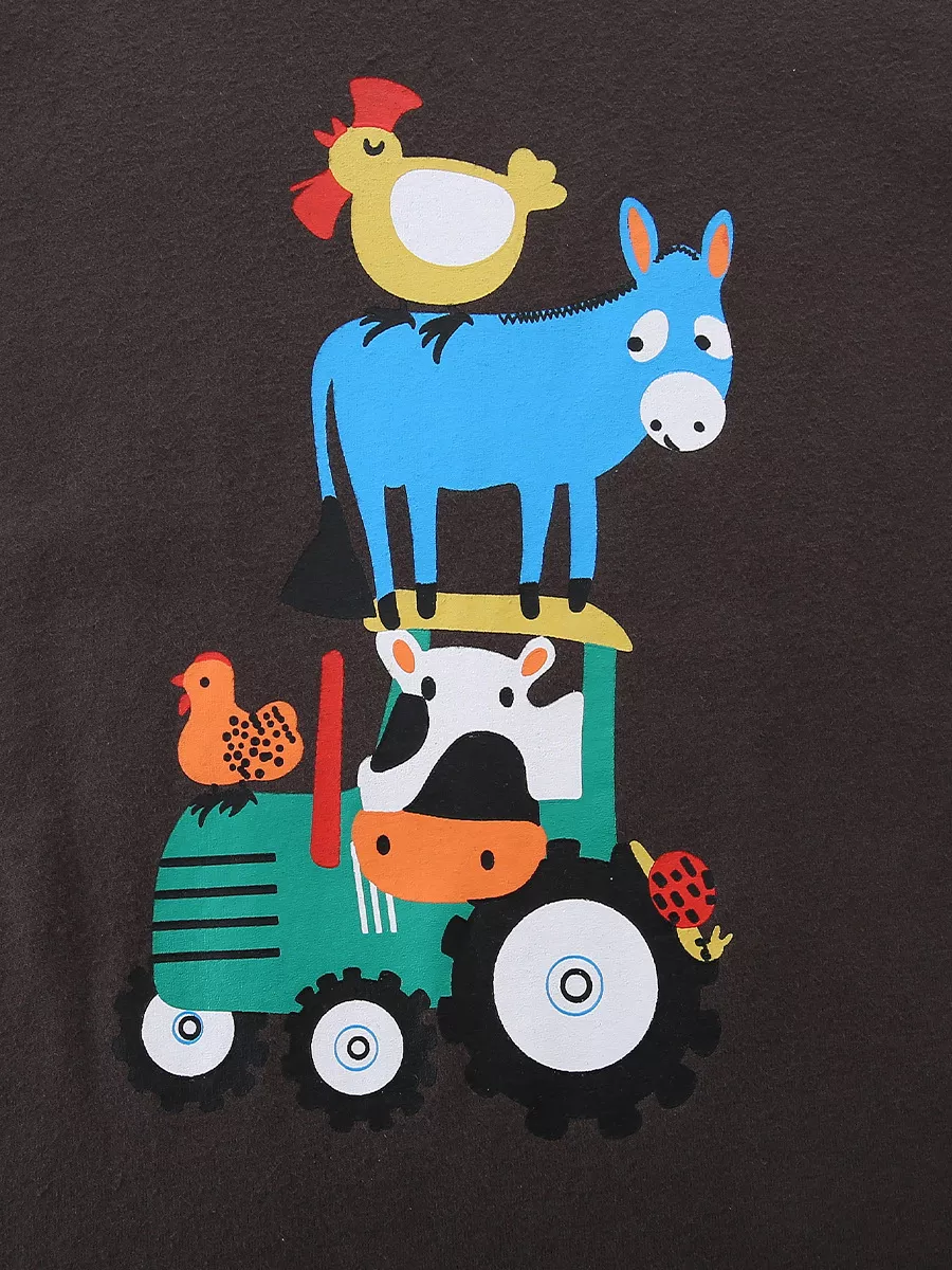 Kids' Farm Animal Graphic T-Shirt, image 3