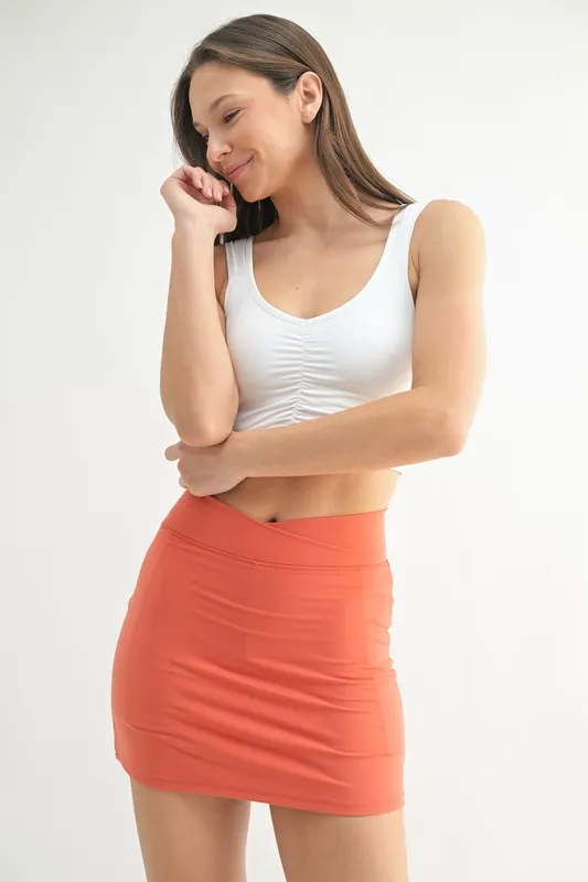 Ruched Front Active Tank