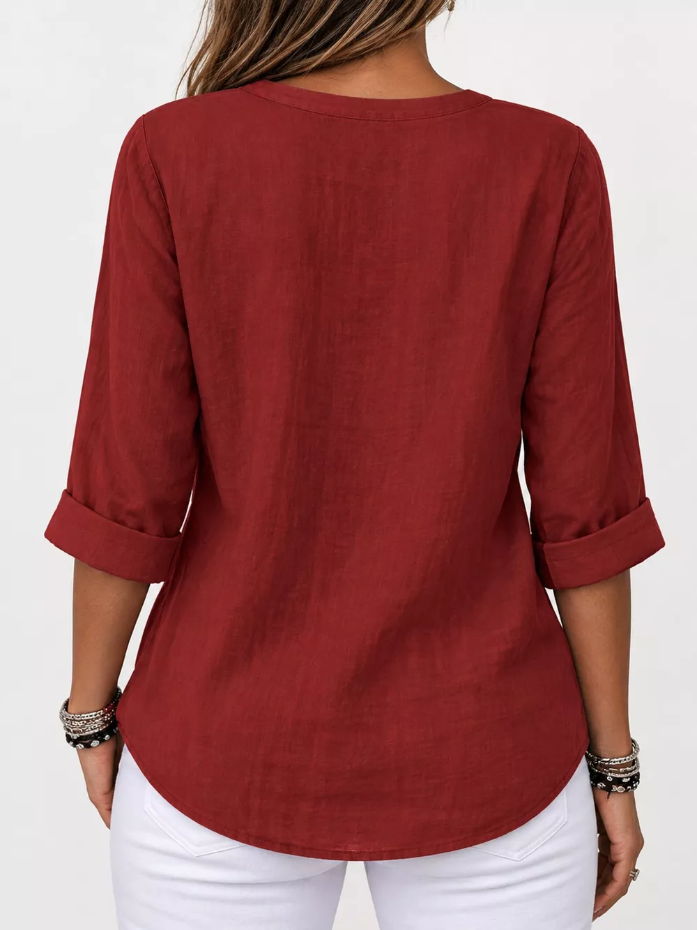 Notched Button Down Shirt, image 41