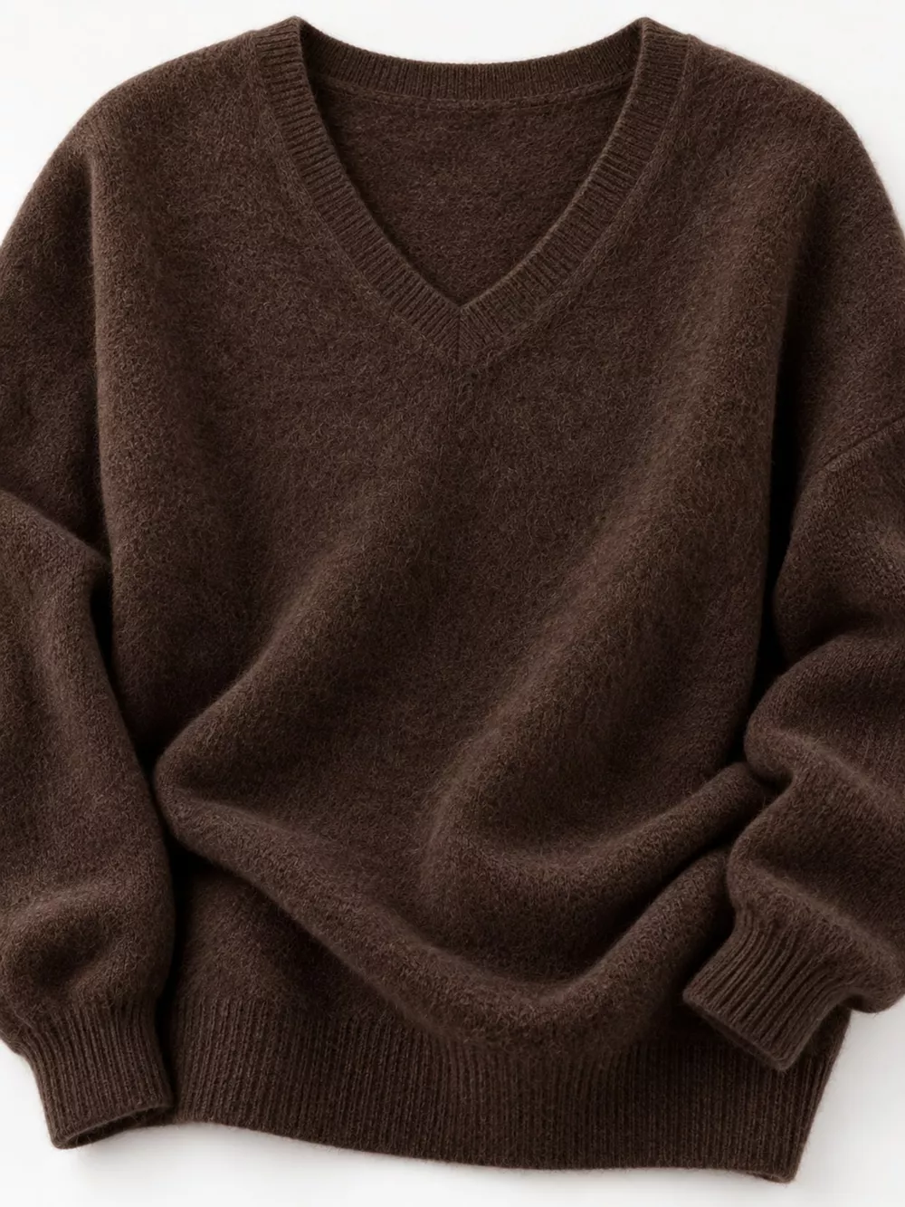 V-Neck Dropped Shoulder Sweater, image 20