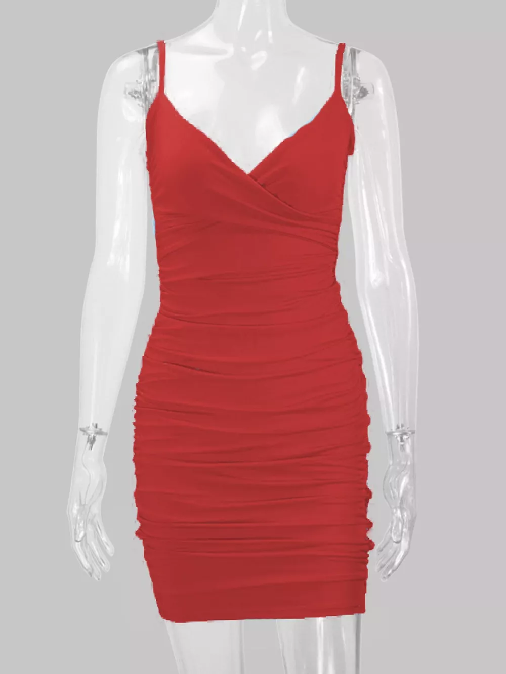 Ruched Bodycon Mini Dress, image 16