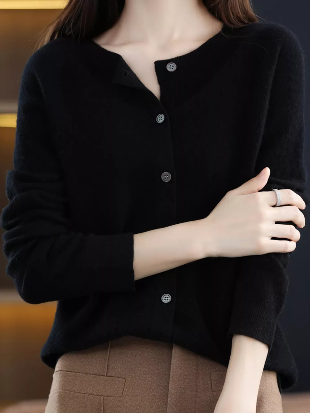 Button-Down Long Sleeve Cardigan, image 39