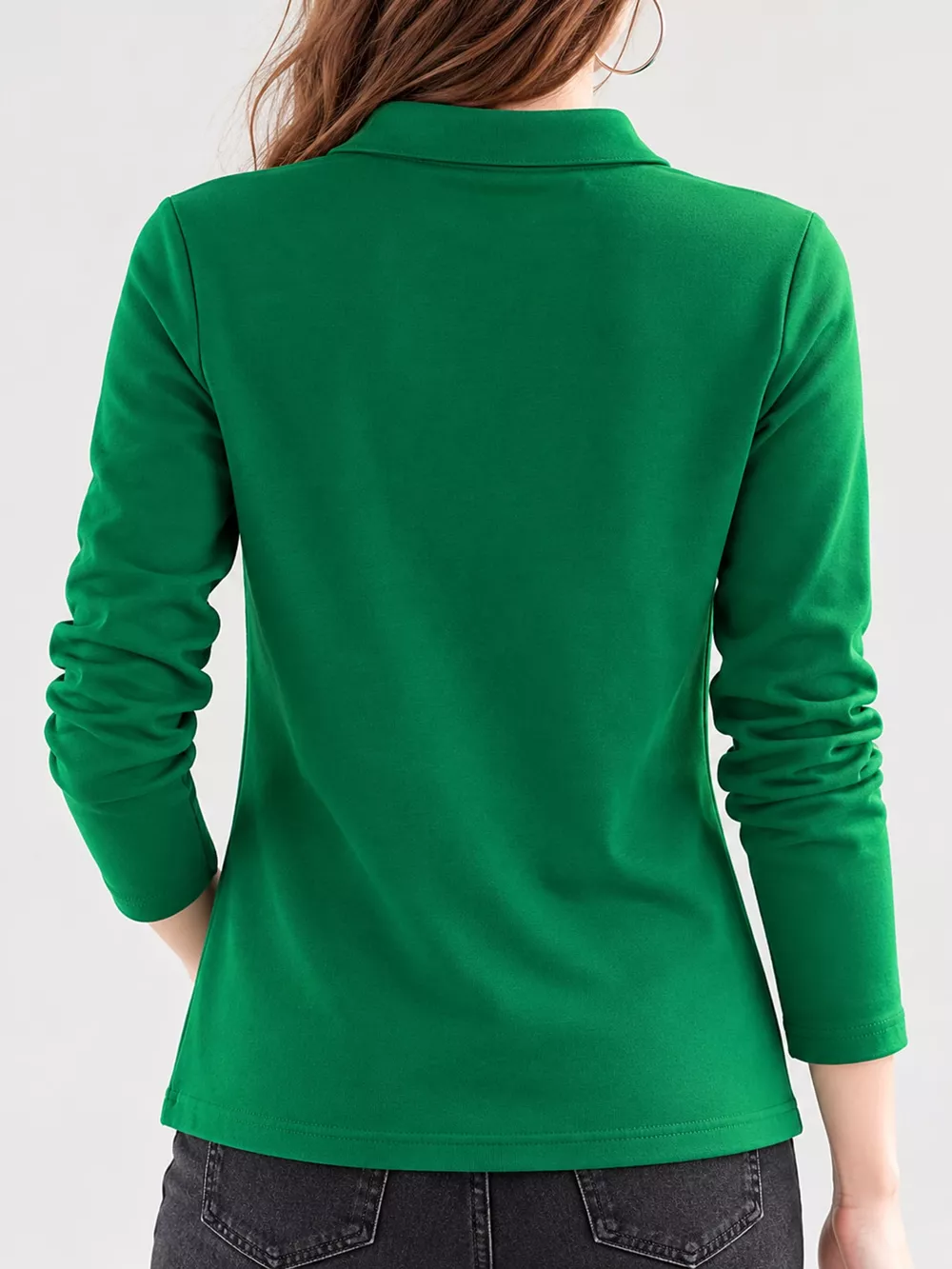 Full Size Button-Down Long Sleeve Shirt Plus Size, image 32