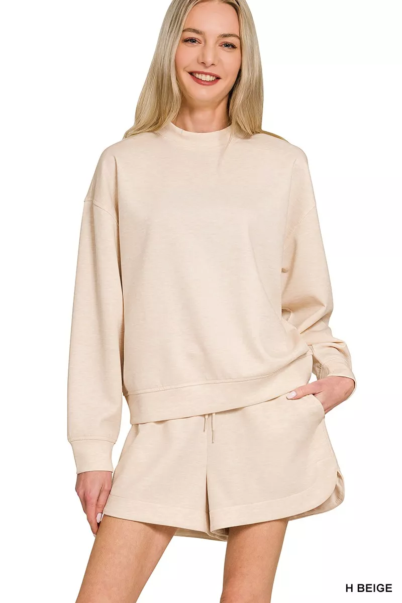 Scuba Long Sleeve Sweatshirt and Shorts Set