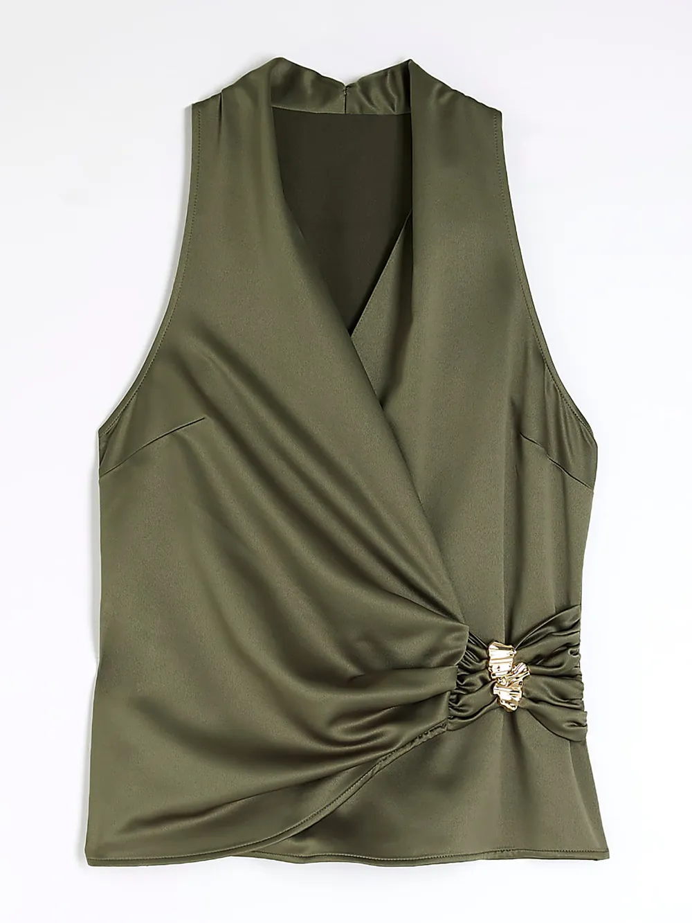 Surplice Sleeveless Top and Pants Set, image 4