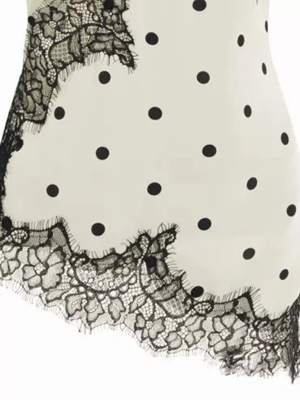 Asymmetric Lace Trim Satin Cami, image 3