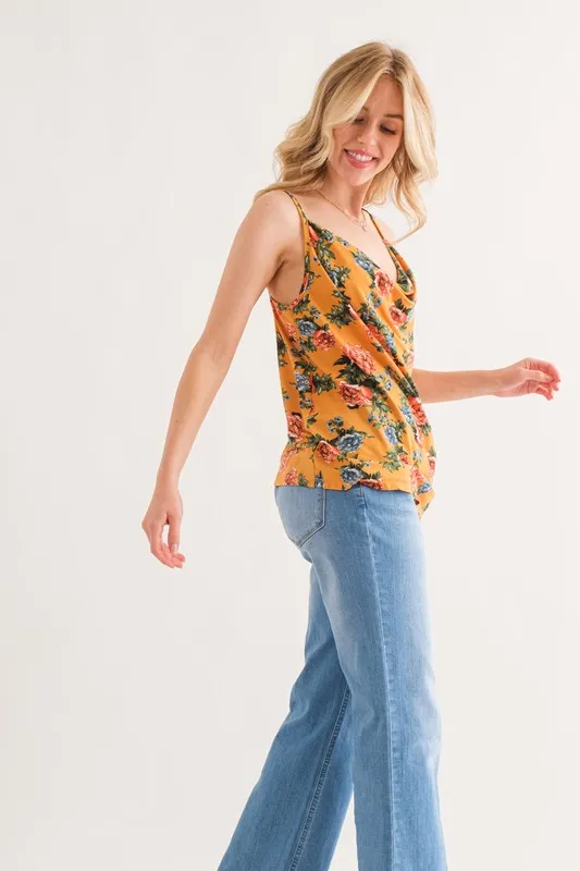 Floral Printed Casual Tank Top, image 6