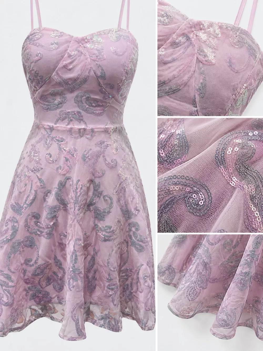 Sequin Embellished Mini Dress, image 25