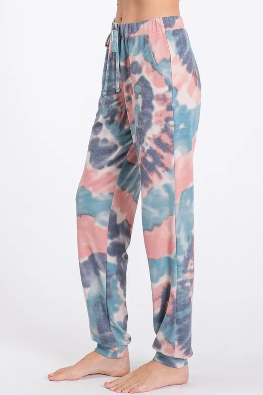 Tie Dye French Terry Casual Pants, image 11