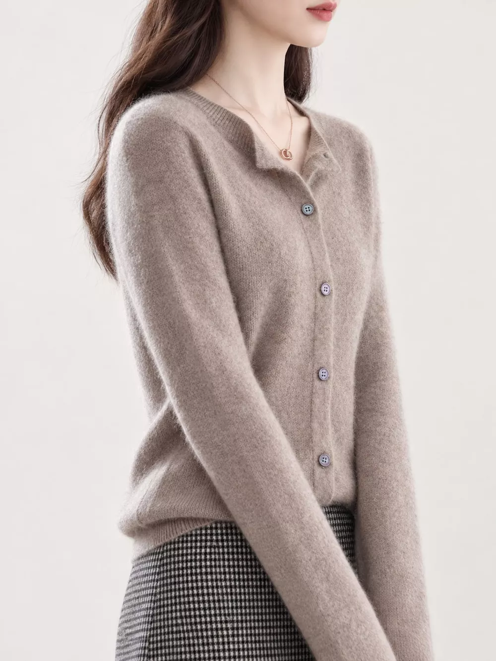 Button-Down Long Sleeve Cardigan, image 3