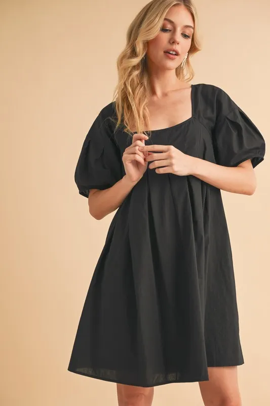 Square Neck Babydoll Dress with Pockets, image 7