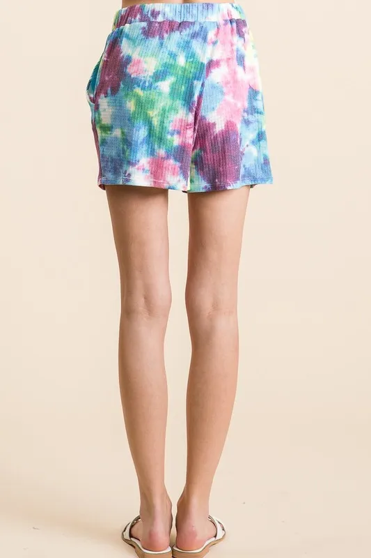 Tie Dye French Terry Casual Shorts, image 6