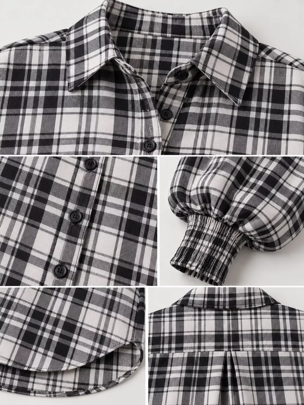 Oversized Plaid Button Up Shirt, image 25