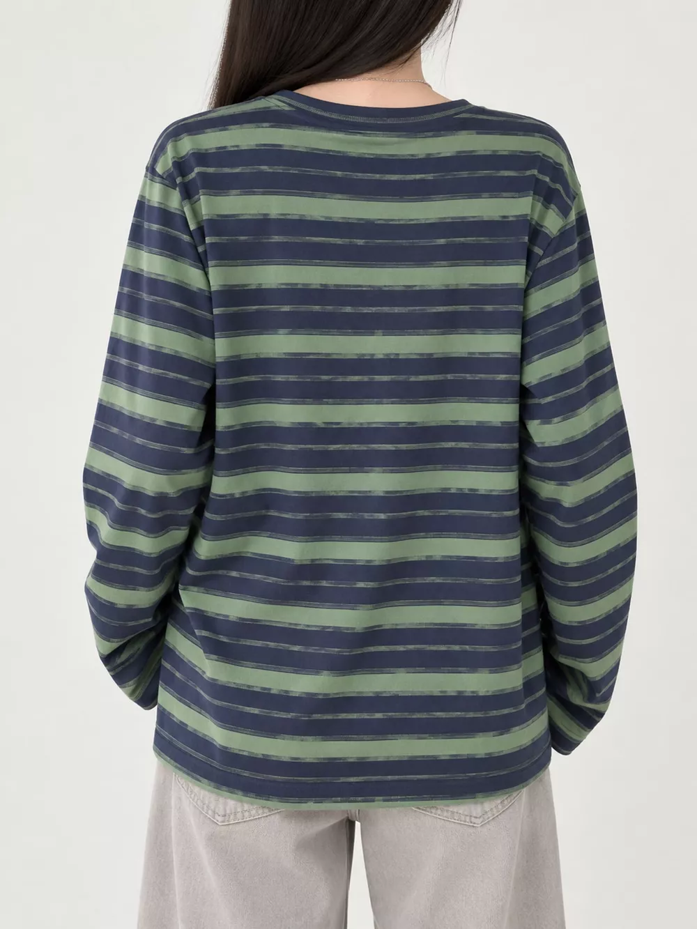 Oversized Striped Crew Neck T-Shirt, image 11