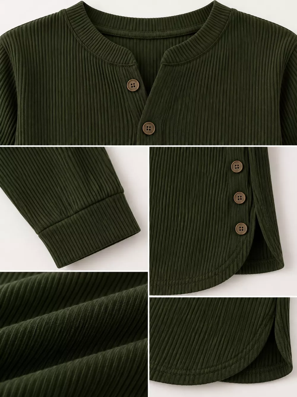 Full Size Button Detail Long Sleeve Top Plus Size, image 20