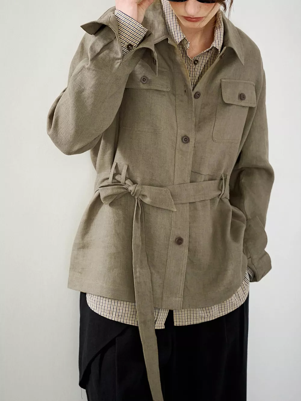 Button Up Long Sleeve Shacket, image 21