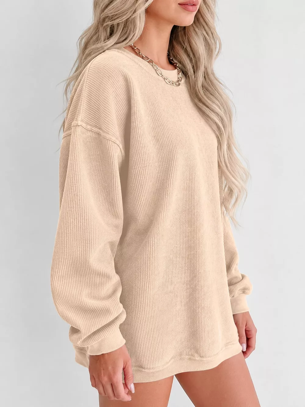 Casual Crew Neck  Dropped Shoulder Sweatshirt, image 28