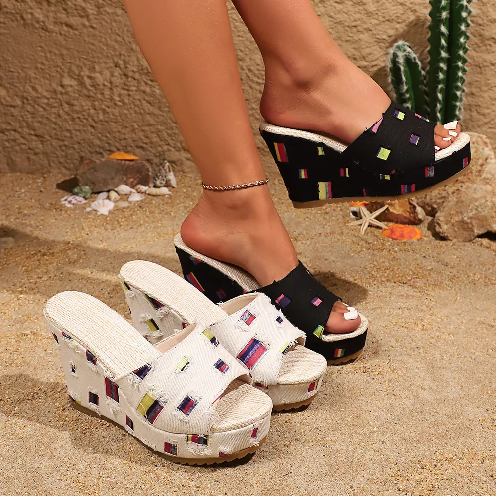 Open Toe Wedge Sandals, image 2