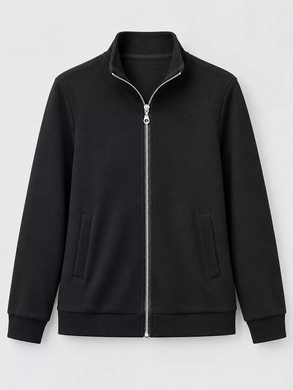 Full Size Stand-Collar Zip-Up Sweatshirt Plus Size, image 9