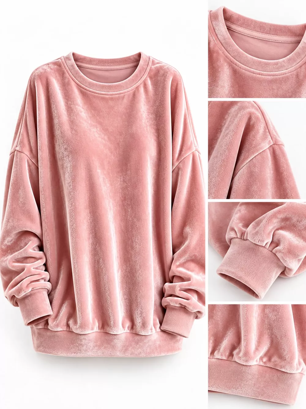 Full Size Crew Neck Drop Shoulder Sweatshirt Plus Size, image 33