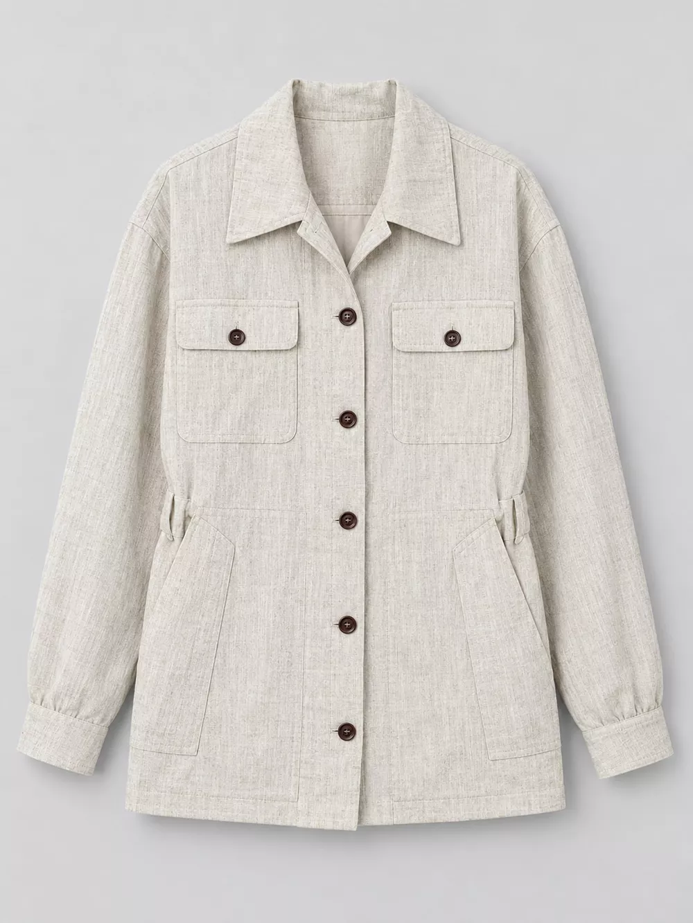 Button Up Long Sleeve Shacket, image 17