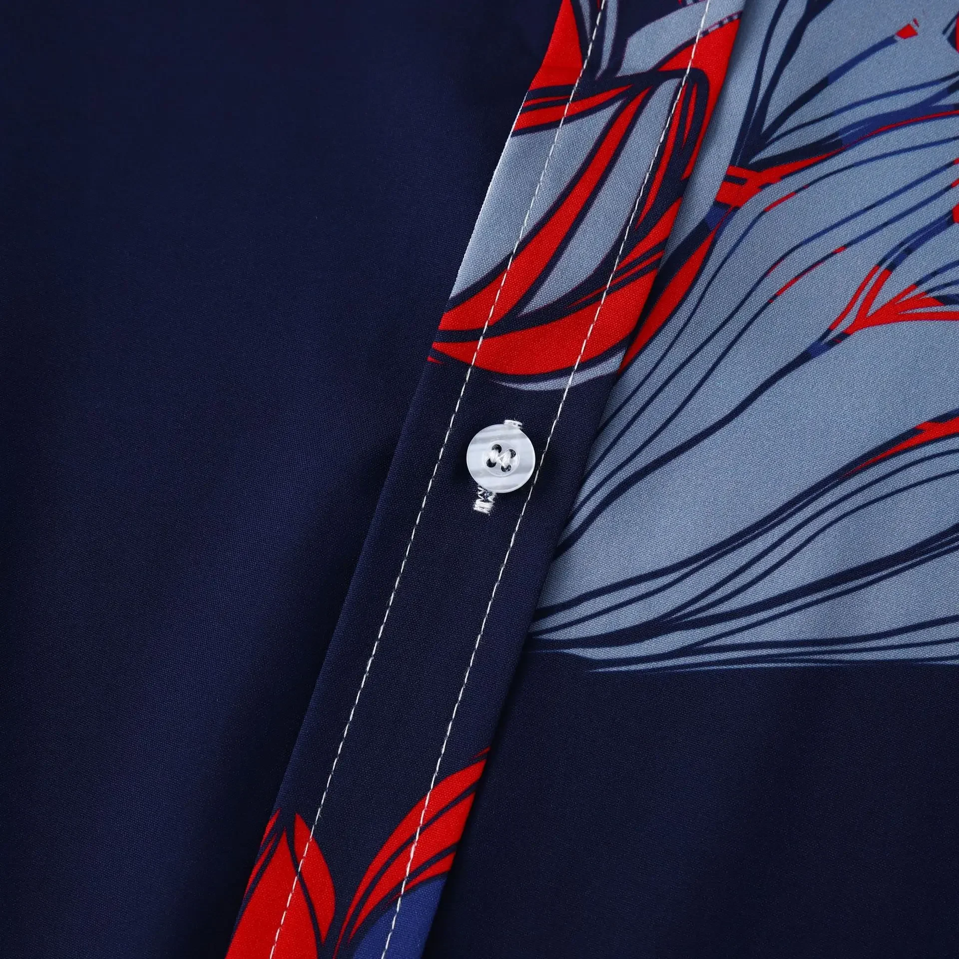 Men's Plus Size Button-Down Short Sleeve Shirt, image 5